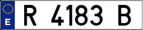 Trailer License Plate